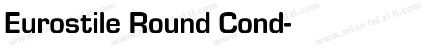 Eurostile Round Cond字体转换